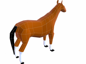horse cartoon Modelo 3D