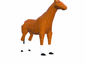 horse cartoon Modelo 3D