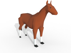 horse cartoon Modelo 3D