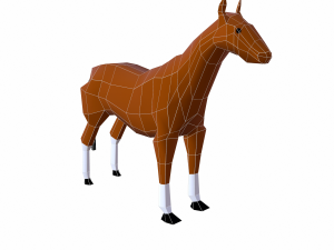 horse cartoon Modelo 3D