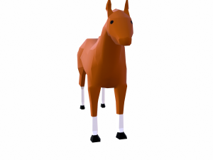 horse cartoon Modelo 3D