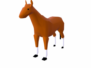 horse cartoon Modelo 3D