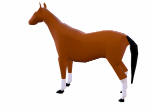horse cartoon Modelo 3D