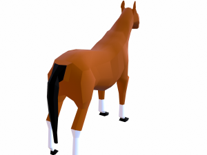horse cartoon Modelo 3D