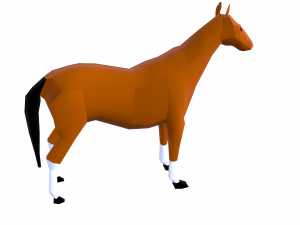 horse cartoon Modelo 3D
