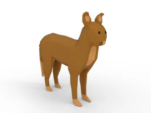 Kresk&oacute;wka kot Model 3D