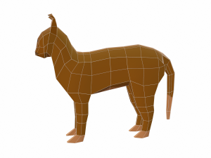 Cat cartoon 3D Model