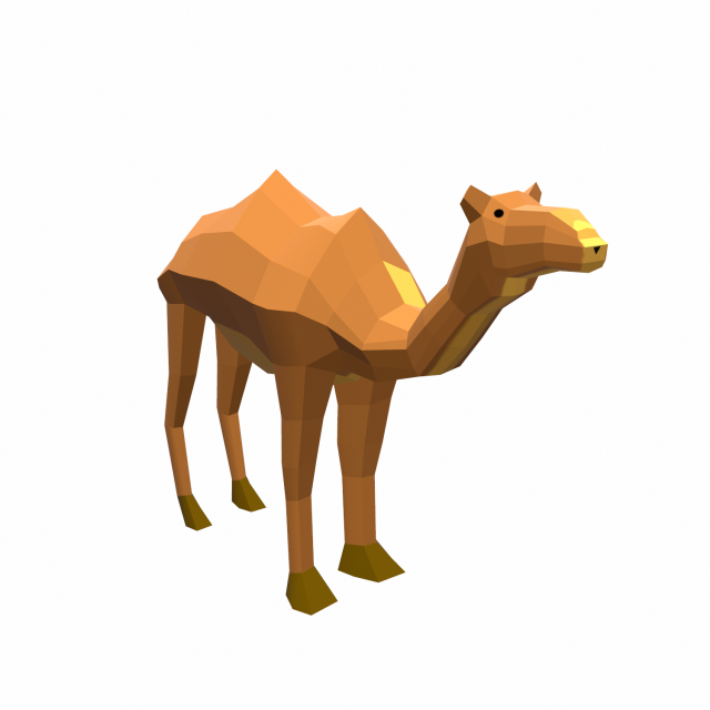 camel cartoon 3D Model .c4d .max .obj .3ds .fbx .stl .blend 