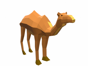 camel cartoon 3D मॉडल