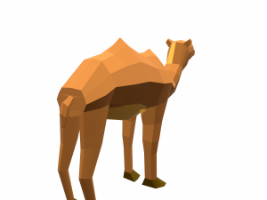 camel cartoon 3D Model