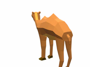 camel cartoon 3D Model
