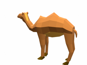 camel cartoon 3D Model