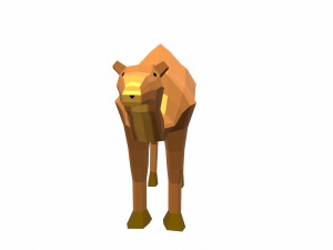 camel cartoon 3D Model