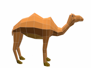 camel cartoon 3D Model