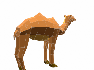 camel cartoon 3D Model