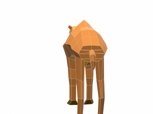 camel cartoon 3D Model