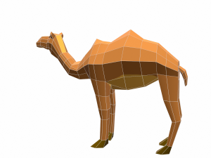camel cartoon 3D Model