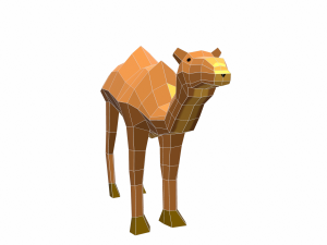 camel cartoon 3D Model