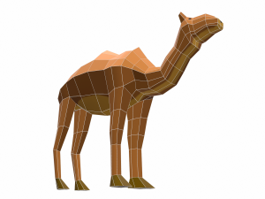 camel cartoon 3D Model