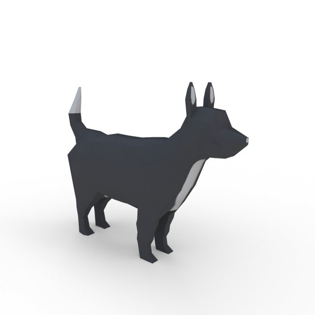 dog cartoon Modelo 3D .c4d .max .obj .3ds .fbx .stl .blend 