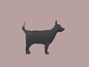 dog cartoon 3D Model