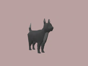 dog cartoon 3D Model