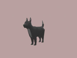 dog cartoon 3D Model