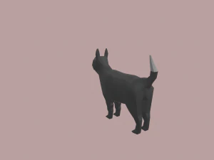 dog cartoon 3D Model