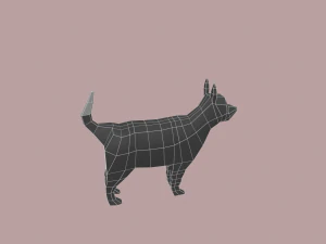 dog cartoon 3D Model