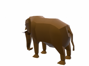 elephant cartoon 3D-Modell
