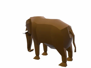 elephant cartoon 3D Model