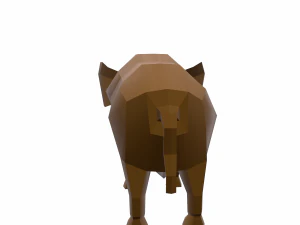 elephant cartoon 3D Model