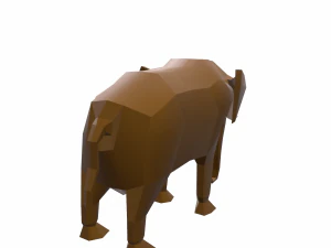 elephant cartoon 3D Model