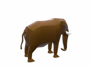elephant cartoon 3D Model
