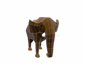 elephant cartoon 3D Model