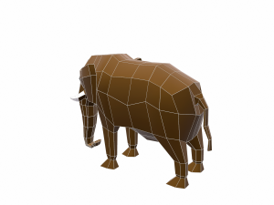 elephant cartoon 3D-Modell