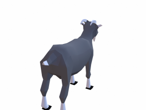 goat cartoon Model 3D