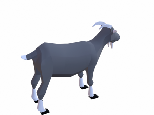 goat cartoon Model 3D
