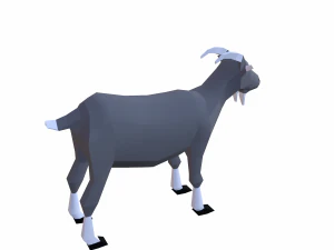 goat cartoon 3D Model