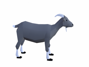 goat cartoon Model 3D