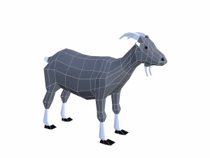 goat cartoon 3D Model