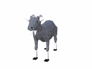 goat cartoon Model 3D