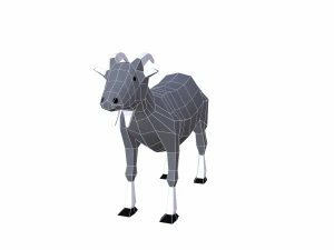 goat cartoon 3D Model