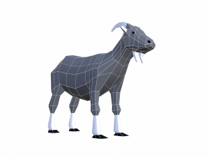 goat cartoon Model 3D