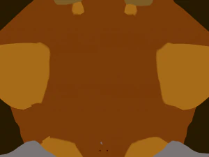 mucca bassa poli Modello 3D