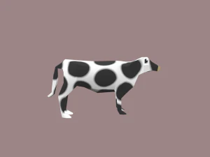 cow cartoon 3D Model