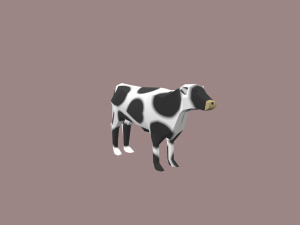 cow cartoon Modelo 3D