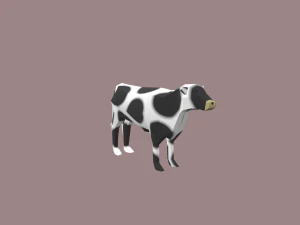 cow cartoon 3D Model