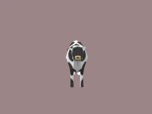 cow cartoon 3D Model