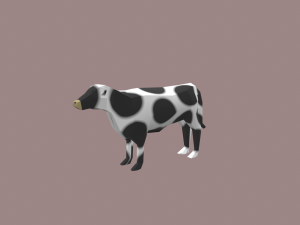 cow cartoon Modelo 3D